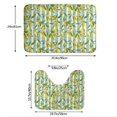 thumbnail image 3 of Yiaed Lemon Print Bathroom Mat Set 2 Pieces Mat Anti-Skid Pad Ultra Soft and Absorbent Bathroom Bath Mat Contour Bath Rugs for Toilet Base, 3 of 6