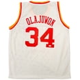 thumbnail image 2 of Houston Rockets Hakeem Olajuwon Autographed White Jersey The Dream JSA 202339, 2 of 2