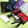 thumbnail image 4 of Uxcell Beach Chair Armrest Bag [1-Pack] - Waterproof Polyester Adjustable Straps Reflective Strip Beach [Purple], 4 of 6