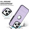thumbnail image 2 of Logo Visible Compatible with iPhone 12 Pro Max Case, Elegant Vintage Vegan PU Leather Ultra Slim Business Shockproof Protective Anti-fall Thin Fit Phone Case Cover for iPhone 12 Pro Max, Lightpurple, 2 of 6