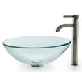thumbnail image 3 of KRAUS Glass Vessel Sink with Ramus Faucet in Chrome, 3 of 5