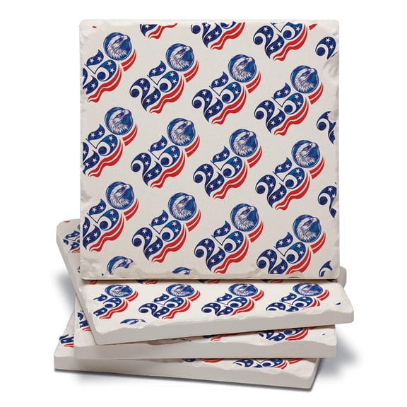 Thirstystone Celebrate 250 4-Pack Tumbled Tile Coasters