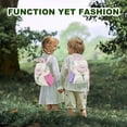 thumbnail image 3 of URSOFINE Lightweight Drawstring Backpack Cute Small Color Block Backpack Casual Daypack, 3 of 7
