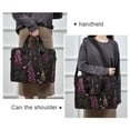 thumbnail image 6 of FORMRS 16" Laptop Sleeve Bag Carrying Case with Handle Travel Shoulder Briefcase, Dark Purple Floral Pattern, 6 of 8