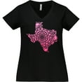 thumbnail image 3 of Inktastic Texas Silhouette Mandala Women's Plus Size V-Neck T-Shirt, 3 of 5
