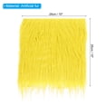 thumbnail image 2 of Uxcell 1 Pcs 10 x 10 Inch Plush Faux Fur Fabric Square Fluffy Faux Fur Patches Cuts, Yellow, 2 of 6