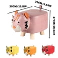 thumbnail image 3 of Advancent Taburete para cambiar zapatos Cambios de zapatos sin esfuerzo para la salud de las articulaciones Pflanzenständer Holz Blumenständer Decoración del hogar rojo Tela tecnológica-Tigre, 3 of 6