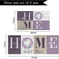 thumbnail image 2 of Kitchen Mats for Floor, Kitchen Rugs Set of 2 Carpet Area Runner Rug, Rustic Farmhouse Floral Home Kitchen Decor and Accessories Stuff, 17x30 and 17x47 Inch (Lavender Purple), 2 of 6