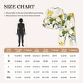 thumbnail image 6 of Kll Bees Collecting Nectar Print Women'S Long Sleeve Pajamas With Pants Sleepwear Loungewear 2 Set-Small, 6 of 9