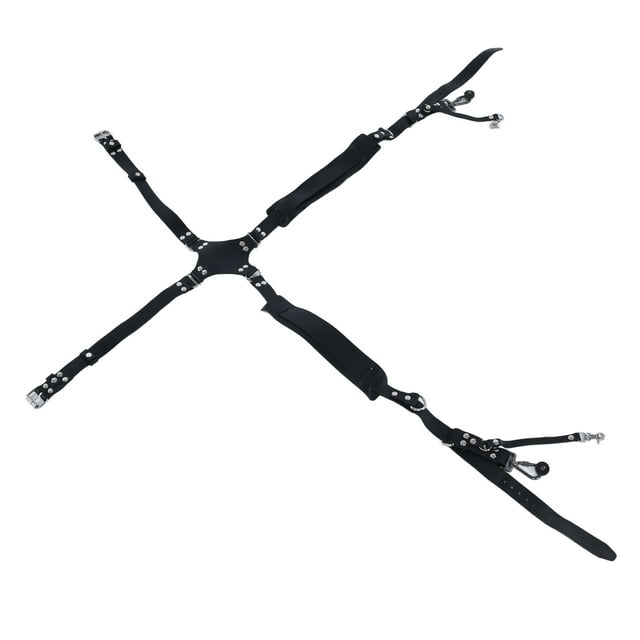 Dual Shoulder Harness, Comfortable Camera Strap Labor Saving Portable Large Load Bearing with Iron D Rings for Outdoor Photography