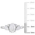 thumbnail image 3 of Created Forever Women's 1-1/2 CT T.W. Multi-Shape Lab-Created Diamond 14kt White Gold Engagement Ring, 3 of 11