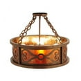 thumbnail image 5 of Meyda Tiffany 129143 Donya 4 Light 20" Wide Semi-Flush Drum Ceiling Fixture - Red Rust, 5 of 5