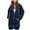 Dark Blue, variant on Towmus Long Teddy Fleece Coats for Women Clearance Full Zip Winter Warm Soft Fluffy Long Sleeve Hooded Jackets Casual Loose Overcoat Cardigan Outwear