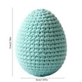 thumbnail image 3 of Moocorvic 2Pcs Knitted Easter Eggs, Easter Decoration Party Favors for DIY Easter Wreath, Centerpiece, Bowl, Basket Fillers, Gifts, Spring, Home, Wedding, Table Decor, 3 of 7
