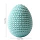thumbnail image 3 of Decoración de huevo de Pascua tejida a mano con espuma de ganchillo, forma ovalada suave y texturada, hecha a mano, para cestas, mesas y hogar., 3 of 6