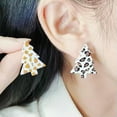 thumbnail image 5 of EOEMY Women'S Acrylic Christmas Tree Earrings Ear Stud Charm Jewelry Xmas Wholesale-#3, 5 of 9
