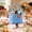 Blue, variant on Gxdcog Easter Overalls Shaped Storage Bag, Easter Eggs Storage Bag Perfect for Egg Hunts