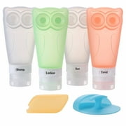 4Pcs Travel Bottles Set, Travel Size Containers for Toiletries for Shampoo Leak-proof Refillable Travel Accessories Containers Travel Size Cosmetic