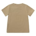 thumbnail image 4 of Cnuiaeg Kids Short Sleeve Crew-Neck Assorted Color T-Shirt Unisex Tops,Color Khaki,Size 3-4 Years, 4 of 4
