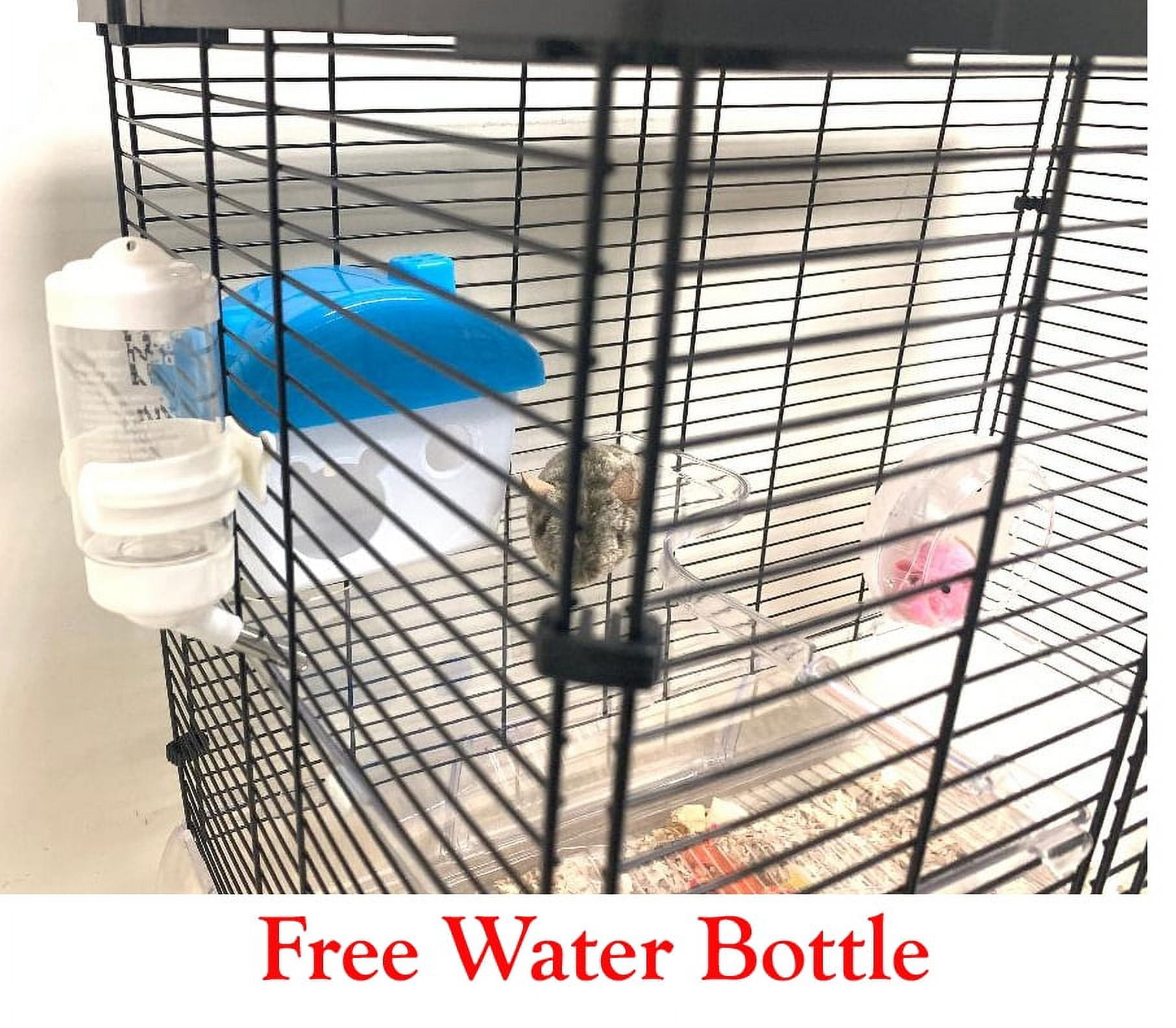 Large 3-Story Acrylic Clear Hamster Palace Habitat Home House Cage for Guinea Pig Rodent Gerbil Rat Mice Mouse