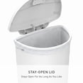 thumbnail image 6 of simplehuman Kitchen Trash Can, 13 Gallon Plastic Step Garbage Bin with Secure Slide Lock Lid, White, 6 of 9