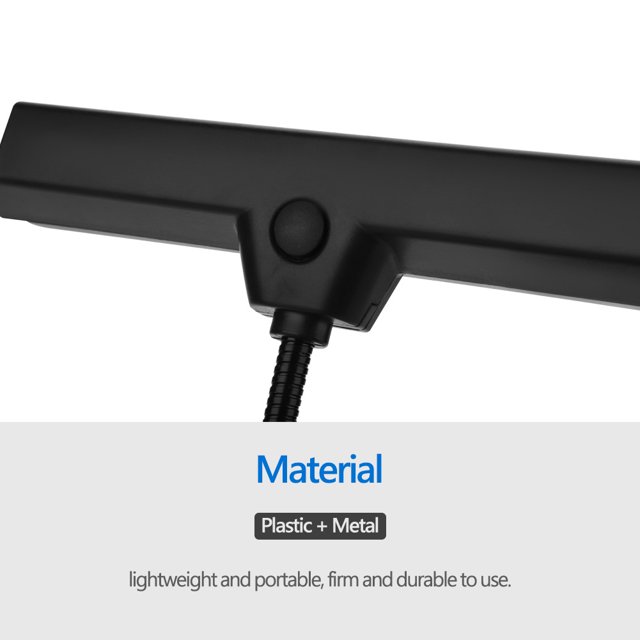 Peahefy Clip-on Light, Adjustable Not Easy To Damage LED Desk Light Durable High Brightness For Pianos Music Stands