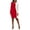 Crimson/Cream, variant on Women's Quinn Colorblocked Split-Sleeve Dress Kasper Gold/Royal Blue 2XL