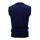 thumbnail image 2 of Chaqueta de Punto con Cuello en V de los Hombres, Blusa Casual de Patrón de Tartán de Coincidencia de Color con Estiramiento Ligero para el Uso Diario Y los Deportes, Moda de Otoño, 2 of 3