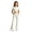 Z273 White, variant on Landzoo Little Girls Back To School Trousers Solid Color Zip Front With Pockets Fall Soft Girls Flare Leg Pants Size 5-6 Years