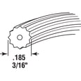 thumbnail image 2 of 0.185 in. x 500 ft. Roll Gray Vinyl Screen Spline, 2 of 2