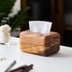thumbnail image 5 of Cajas de Pañuelos de Madera Caja de Almacenamiento de Pañuelos en Forma de Pan Servilletero Porta Pañuelos Servilletero Adornos Manualidades para Mesa, 5 of 8