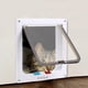 thumbnail image 3 of Puerta con solapa de seguridad para perros y gatos con cerradura de 4 vías, puerta para gatitos, cachorros, mascotas (blanco L) Ndcxsfigh Para estrenar, 3 of 8