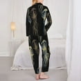 thumbnail image 5 of Disketp Pajamas Set Long Sleeve Sleepwear Womens Button Down Nightwear Pj Sets-Jellyfish, 5 of 9