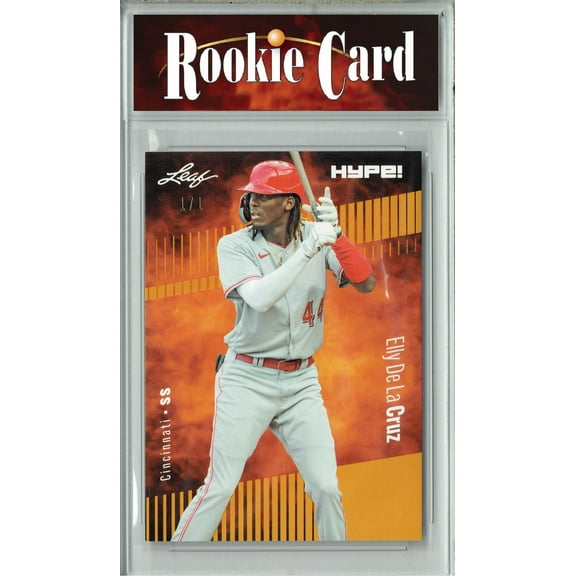 Certified Mint  Elly De La Cruz 2023 Leaf HYPE! #115a Gold Blank Back #1/1 Rookie Card