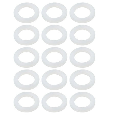 

15pcs White Silica Gel Round Flat Washer Assortment Size 21x31x3mm Flat Washer