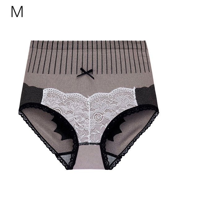 Ropa interior de mujer Abdomen Braguitas breves elásticas Calzoncillos de entrepierna sin costuras de cintura alta, Café, M Speravity AP000977-07