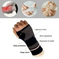 Wekvgz Wrist Support Sleeves,Copper Infused Wrist Compression Sleeve Brace for Carpal Tunnel