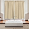 thumbnail image 2 of Ambesonne Geometric Kitchen Curtains, Zig Zag Chevron Retro, 55"x39", Orange Cadet Blue, 2 of 3