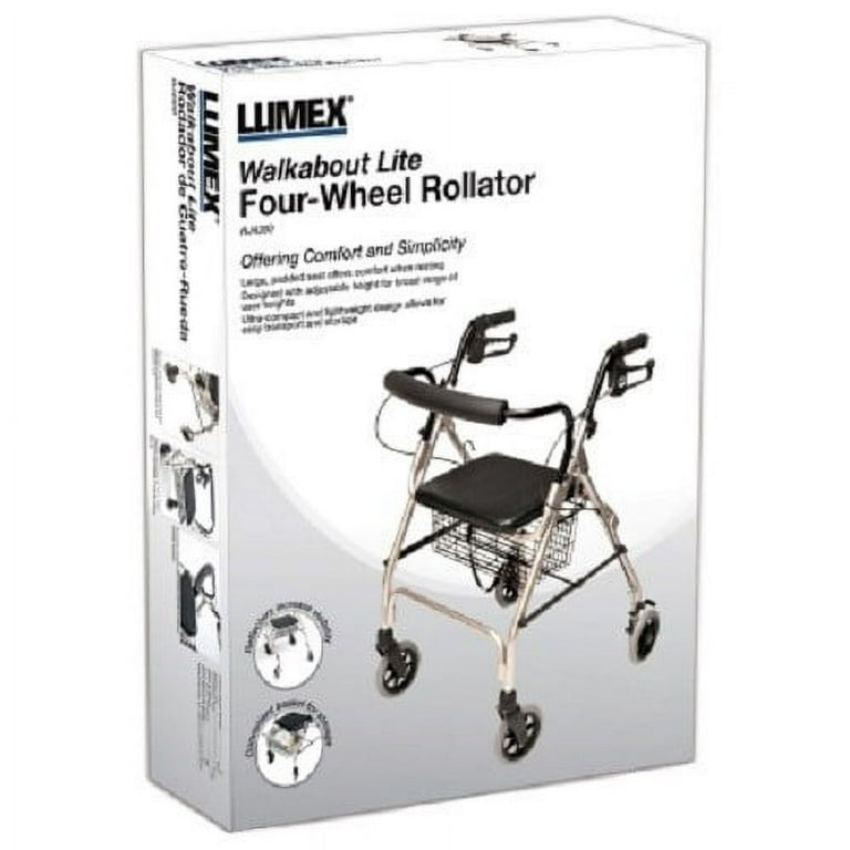 Lumex Walkabout Lite Four-Wheel Rollator Lumex Walkabout Lite Four-Wheel Rollator