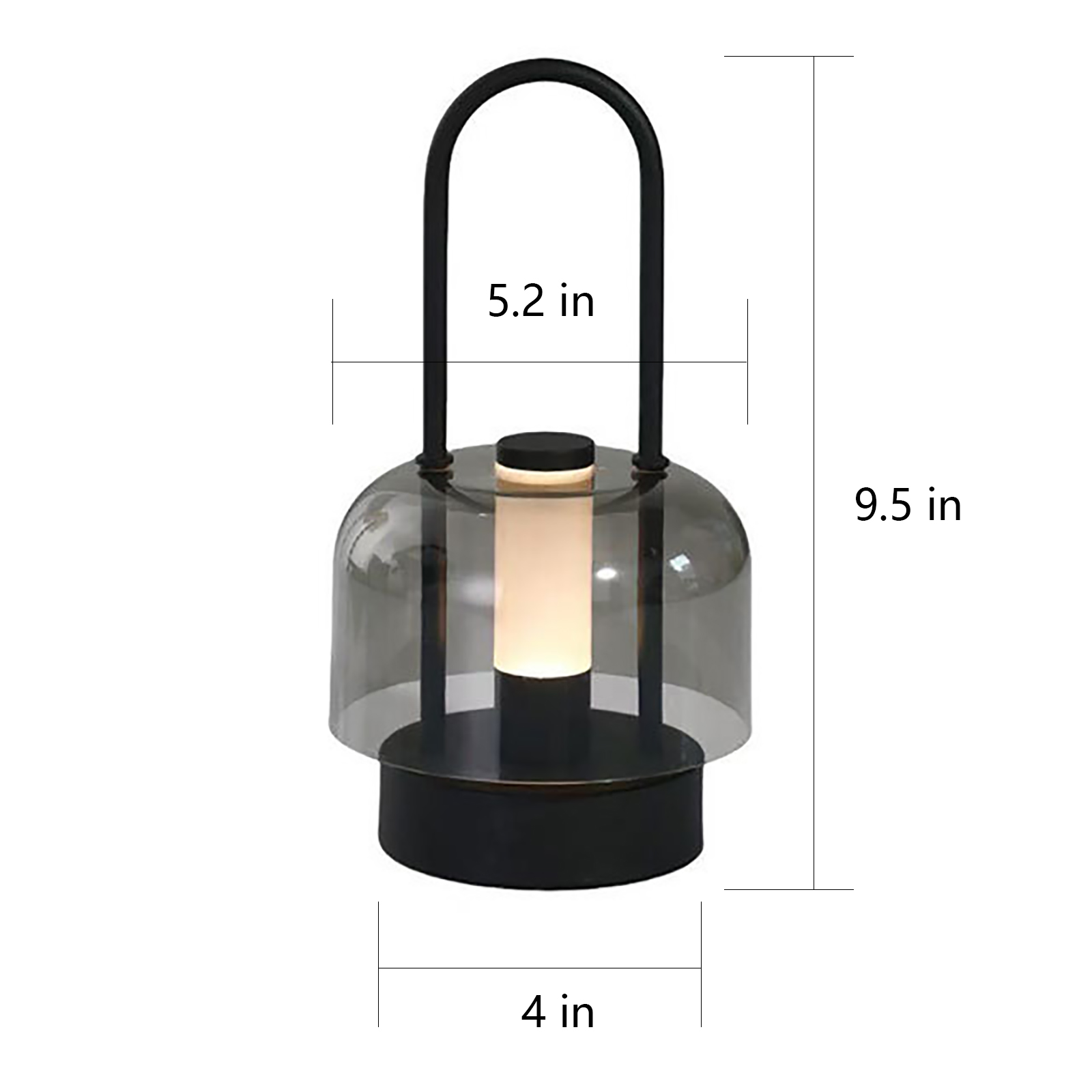 Raykho Touch Control Rechargeable Night Light, 3 Color Dimmable Bedside Lamp, 2400mAh Portable LED Table Lamp for Bedroom Camping Indoor Outdoor