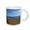 White, variant on 3drose, Mountain Ocean View, 11oz Mug