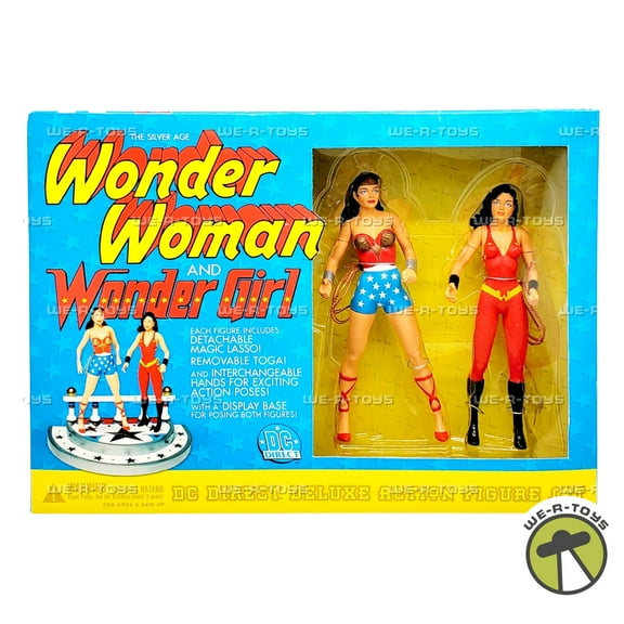 DC Direct The Silver Age Wonder Woman and Wonder Girl Deluxe Action Figure Set