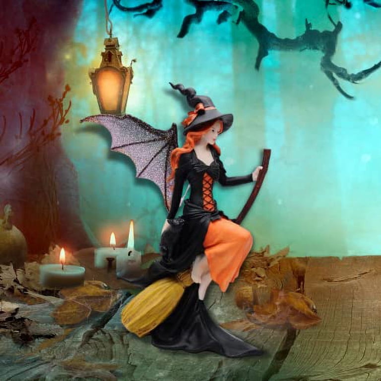 Comfy Hour Fairyland Collection 8” Dark Fairy Witch Riding On