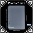 thumbnail image 2 of 6Pcs Nail Book Pages Press on Nails Binder Clear Plastic A5 6 Holes Waterproof Rectangle Organizer Display Storage Books Insert Divider Sheets Page for Fingernail Salon Art Packaging Supplies Clear, 2 of 6