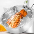 thumbnail image 3 of 1pc Stainless Steel Steamer with Single Handle for Cooking Pot Electric Cooker, 3 of 6