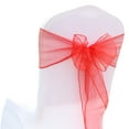 thumbnail image 1 of Lazos para sillas, 25 bandas de organza para sillas, decoración para sillas de boda, bandas para cubrir sillas, lograr más, 1 of 8