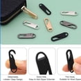 thumbnail image 5 of Detachable Zipper Pull Replacements, Metal Universal Zipper Repair Kit for Jackets Backpacks Luggage Handbags Boots and Outerwear Repairing Accessories, Silver, 5 of 6