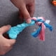 thumbnail image 2 of Bone Shape Design Rubber Ball And Rope Dog Chew Toy Bite-Resistance Strong Tooth Cleaning Molar Toy for Pets (Random Color), 2 of 3