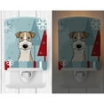 thumbnail image 2 of Caroline's Treasures BB1743CNL Winter Holiday Wire Haired Fox Terrier Ceramic Night Light, 6x4x3", multicolor, 2 of 2
