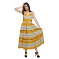thumbnail image 2 of Moomaya Printed Cotton Spaghetti Strap V-Neck Dress For Women Long Maxi Dress, 2 of 6